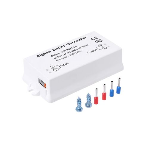 Nuevo controlador Zigbee On/Off Cambio de aplicación inteligente Control remoto Módulo de hogar inteligente AC85-265V 10A ► Foto 1/6