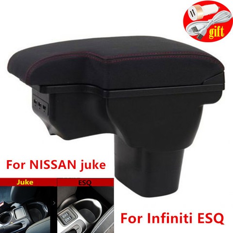 Reposabrazos para NISSAN juke 2010-2022 para Infiniti ESQ compartimento de reposabrazos para coche accesorios caja de almacenamiento interior piezas de actualización ► Foto 1/6