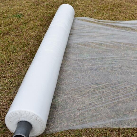 Película de cobertura de suelo de plástico blanco PE de 10m y 0.006mm, película de protección contra heladas para mantener el calor y controlar las malezas, película de mantillo de jardín ► Foto 1/6