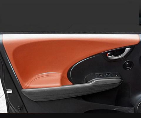 Reposabrazos de microfibra para puerta de coche, cubierta protectora de cuero para Honda JAZZ / Fit 2008 2013-2022, accesorios para interior de coche Hatchback ► Foto 1/6