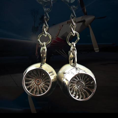 Estilo creativo de motor de avión forma colgante llavero colgante de auto clave anillo bolso decoración Anti-corrosión portátil nuevo ► Foto 1/6
