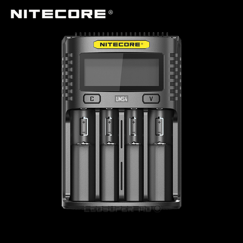 NITECORE-pantalla LCD UMS4/UMS2, cargador Superb inteligente con cuatro ranuras, USB ► Foto 1/6