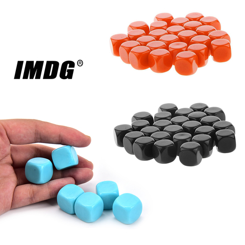 Dados en blanco Multicolor de 16mm, accesorios de juego para enseñanza, Herramientas Matemáticas, esquina redondeada, 100 Uds., nuevo ► Foto 1/5