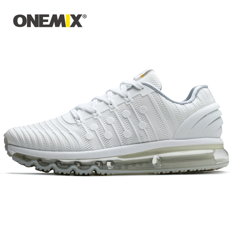 ONEMIX zapatos deportivos hombres zapatos zapatillas Zapatos de correr en el exterior la absorción de choque al aire libre zapatillas para caminar de gran tamaño 36-47 ► Foto 1/6