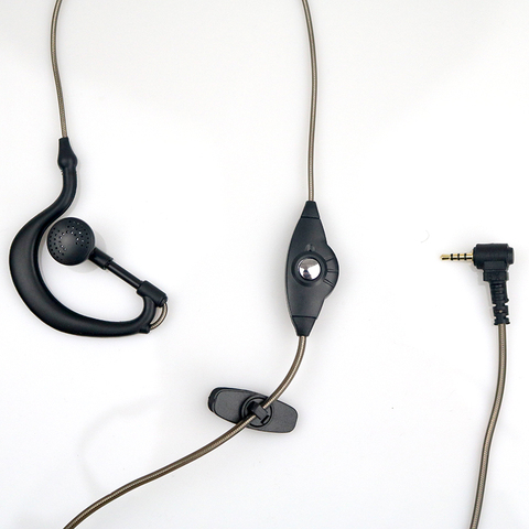 Auricular de walkie-talkie con micrófono, dispositivo de audio con Radio bidireccional, MINI walkie-talkie, 2,5mm, PTT ► Foto 1/6