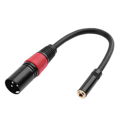 0,2 m XLR 3 Pin enchufe macho a 3,5mm TRS 1/8 pulgadas hembra estéreo Adaptador de audio micrófono Cable de extensión ► Foto 1/6