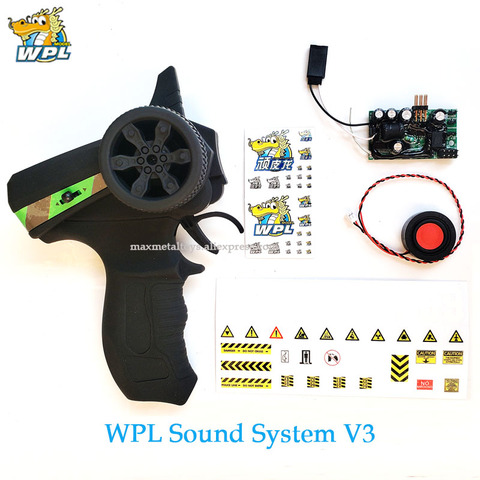 WPL-sistema de Control de sonido mejorado, transmisor V3, receptor artesanal, tabla cuerno accesorios de repuesto para camión WPL ► Foto 1/6