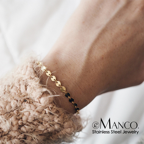 Pulsera de acero inoxidable, ajustable, no se destiñe, para mujer, mejor amigo, venta al por mayor de joyería ► Foto 1/6