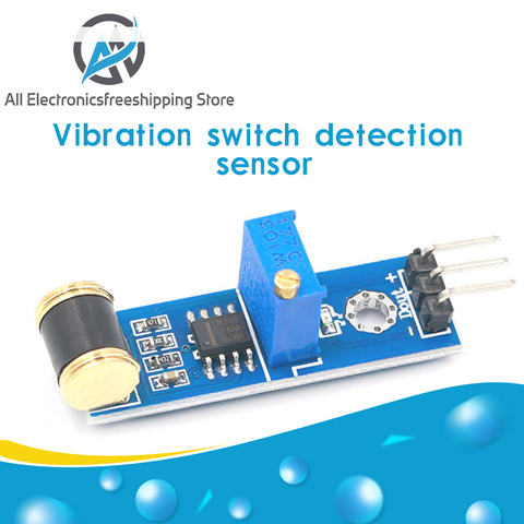 Módulo de vibración del Sensor de vibración 801S sensibilidad de salida analógica ajustable ► Foto 1/6