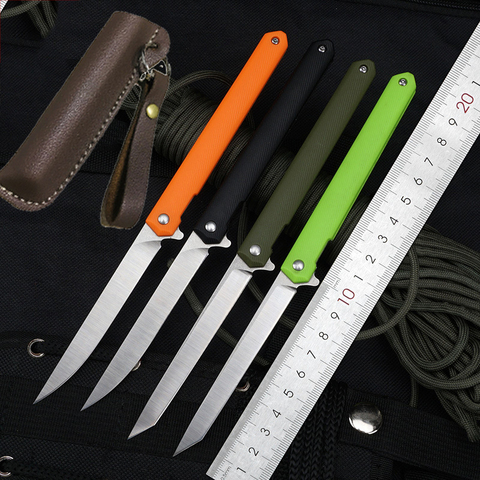 Cuchillo plegable M390 de fibra de nailon, herramienta EDC de autodefensa, bolsillo portátil, para exteriores ► Foto 1/6