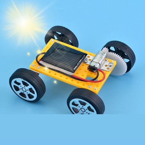 Coche de juguete con energía Solar para niños, Mini juguete de energía Solar para montar, Kit de coche alimentado por energía, juguetes educativos ► Foto 1/1