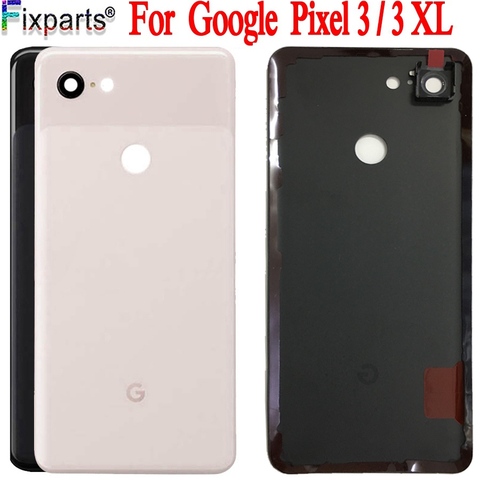 Cubierta de batería para Carcasa Trasera de puerta, funda trasera para Google Pixel 3 XL, piezas de repuesto de la puerta donde va la batería ► Foto 1/6