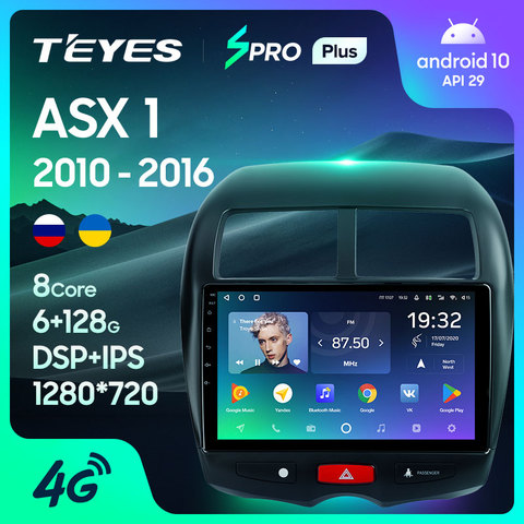 TEYES SPRO Plus para Mitsubishi ASX 1 2010 - 2016 auto Radio Multimedia reproductor de Video GPS de navegación Android 10 2din 2 din dvd ► Foto 1/6