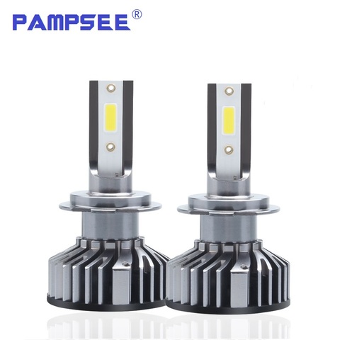 PAMPSEE nueva actualización Mini Canbus H4 H7 coche Kit faro LED 50 W 10000LM/Set H1 H11 9005 HB3 9006 HB4 6000 K bombillas accesorios de coche ► Foto 1/6