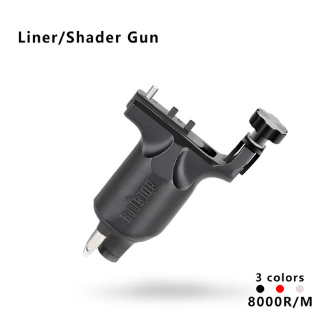 Máquina de tatuaje rotativa estigmática pistola ajustable fuerte Motor de 10w para 8000r/m potente cable RCA de transmisión directa 3-4V M648 ► Foto 1/6