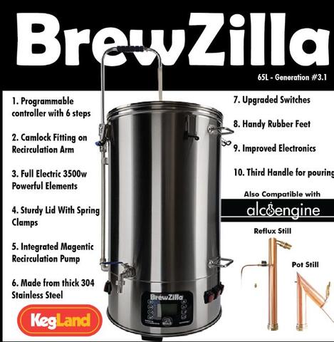 Todo en una cervecería ROBOBREW BREWZILLA 65L-GEN.3.0 ► Foto 1/6