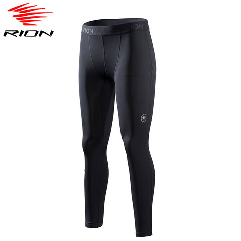 RION hombre deportes medias gimnasio de compresión pantalones Fitness para entrenar formación medias polainas ropa deportiva Jogging medias de hombre ► Foto 1/6