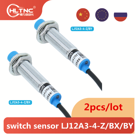 Uds Sensor de acercamiento LJ12A3-4-Z/BX/por interruptor de sensor de proximidad inductivo M12 4mm, DC 12V 24V AC 110V 220V NC NPN PNP ► Foto 1/6