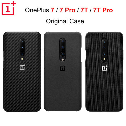 OnePlus-funda protectora Original para móvil, carcasa de nailon y piedra arenisca de carbono, Original, Oneplus 7 Pro 7T 7T Pro, funda de protección trasera ► Foto 1/6