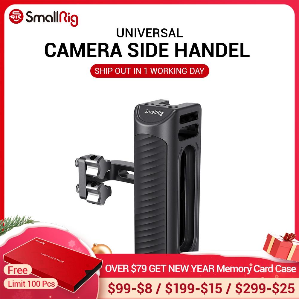 SmallRig DSLR Cámara agarre de mano de aluminio mango lateral Universal con agujeros de montaje y zapato frío fr micrófono DIY opciones 2425 ► Foto 1/6