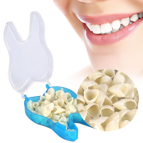 Coronas provisionales posteriores Molar resina dientes Dental reemplazar falta adhesivo para dentadura de dientes reparación dentista productos ► Foto 1/6