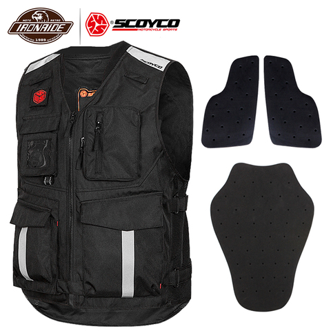 SCOYCO chaqueta de la motocicleta de verano chaleco reflectante en malla de la motocicleta chaleco Motocross chaleco para carreras de protección ► Foto 1/6