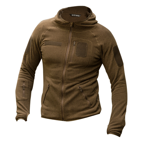 Chaqueta polar de entrenamiento táctico para hombre, Rebeca para exteriores con capucha, para acampar, senderismo, pesca, caza, ropa deportiva, oferta de primavera ► Foto 1/6