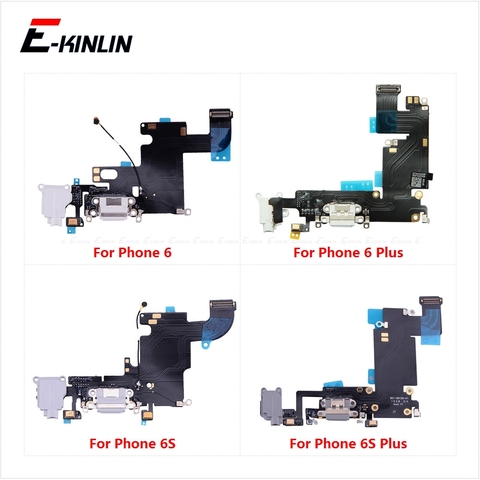 USB Dock Connector puerto de carga Flex Cable para iPhone 4 4S 5 5S SE 5C 6 S 6 4,7