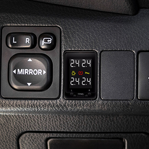 Sistema de alarma de seguridad para neumáticos de coche, pantalla LCD OBD Monitor de presión de neumáticos TPMS para Toyota Auris 2012, Sienna 2014, Highlander, Corolla 2012 ► Foto 1/6