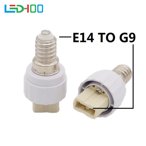 Nuevo E14 a G9 titular de la lámpara enchufe convertidor 100% fuego bombilla PC Base de adaptador de conversión para G9 luz Led ► Foto 1/6