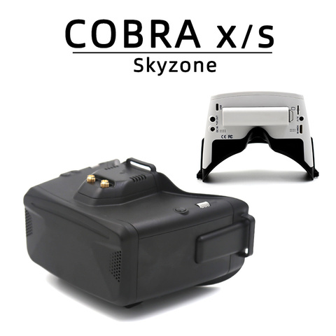 SKYZONE-gafas de visión en primera persona Cobra S, 800x480, 4,3 pulgadas, Cobra X 1280x720, 4,1 pulgadas, 5,8G, 48CH, RapidMix, receptor, rastreador de cabeza, DVR, FPV, para carreras ► Foto 1/5