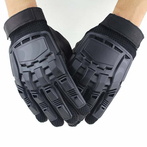 Guantes con dedos completos para hombre, guantes tácticos militares para caza, Paintball, Airsoft, deportes al aire libre, senderismo, pesca, policía, combate ► Foto 1/6