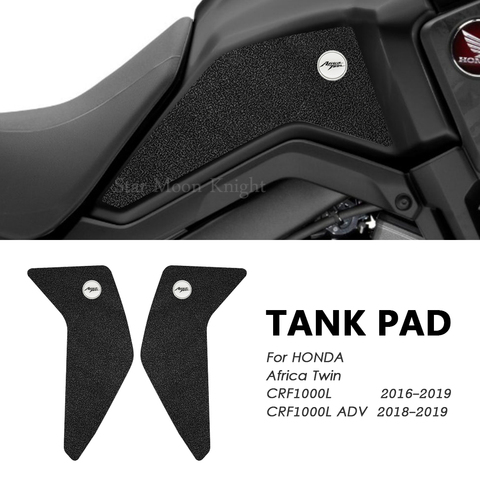 De cuero de la motocicleta Protector para almohadilla de depósito de la etiqueta engomada del Gas rodilla agarre tanque tracción Pad para Honda CRF1000L ADV-África doble 2016-2022 ► Foto 1/6