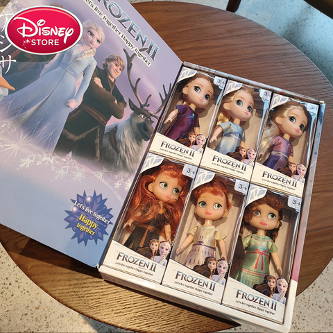 Muñecas de Frozen 2 de Disney, muñecas de Elsa, Blancanieves, bella Rapunzel, juguetes para niñas, muñeca de juguete, regalo para niños ► Foto 1/6