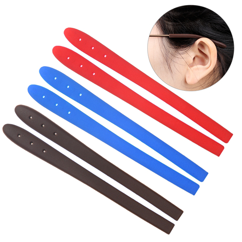 Juego de piernas antideslizantes para gafas de mujer, 5 pares, punta de silicona, sujeción al oído, gancho para patillas, soporte para gafas, unisex ► Foto 1/6