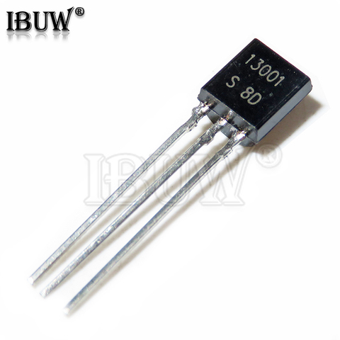 100 Uds MJE13001 MJE13003 PCR606J PCR406J 13001 13003 TRANSISTOR R606 R406 606J 406J a 92 TO92 ► Foto 1/1