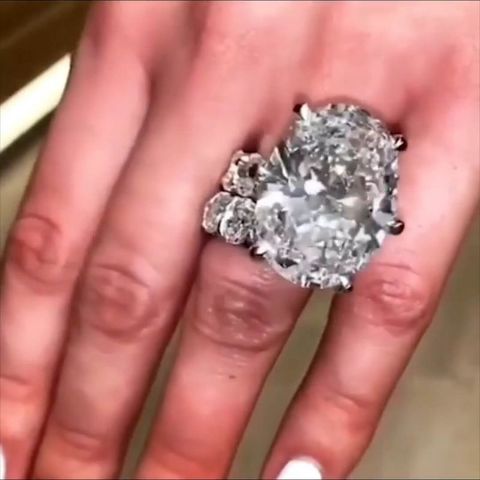 De Lujo par de anillos joyería Oval de Plata de Ley 925 blanco 5A de circón cúbico piedra promesa Boda nupcial de las mujeres conjunto de anillo ► Foto 1/6