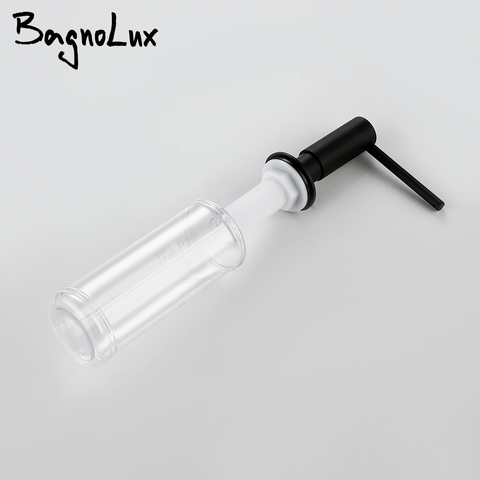 Bagnolux-dispensador de jabón líquido giratorio de 360 grados, botella de plástico instalada en el fregadero de la cocina, color negro, práctico y Simple ► Foto 1/1