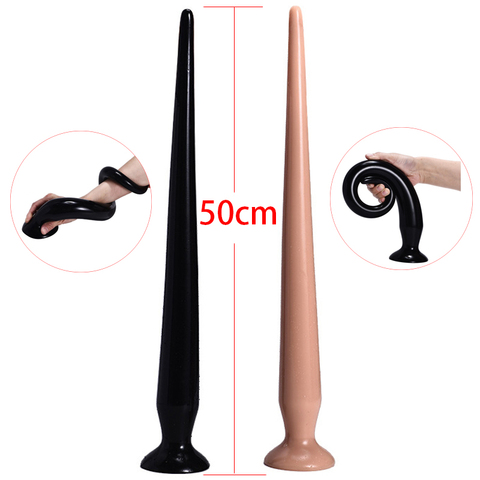 50cm Super largo Anal Dildo enorme de silicona tapones anales trasero erótico, sexo, adultos juguetes para los hombres y las mujeres del ano Gay dilatador Anal enchufe expansor ► Foto 1/6