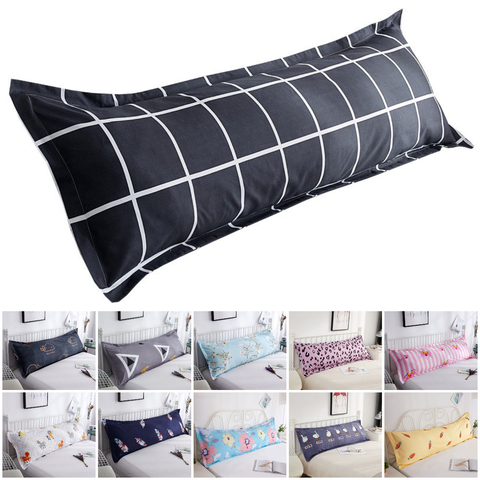 Nuevo doble ropa de cama funda de almohada de algodón de 1,2/1,5/1,8 metros de largo funda de almohadas geométrica imprimir juegos de ropa de cama para los amantes de la almohada de boda ► Foto 1/6