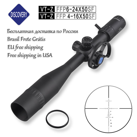 Descubrimiento VT-Z 4-16 6-24X50SF plasma alcance Primer plano Focal caza Riflescope lado Parallax rueda táctico Airsoft óptica de lugares de interés ► Foto 1/6