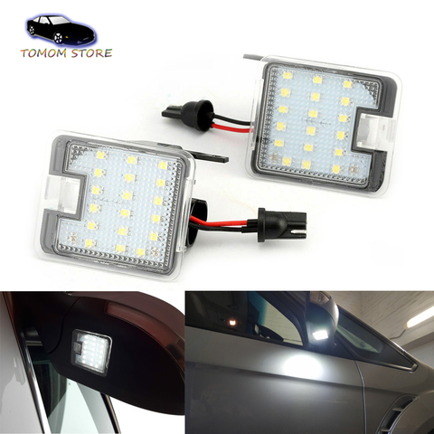 Luces led laterales debajo del espejo para coche, accesorios de coche, blanco, para Ford s-max, Mondeo, Escape, Kuga, Focus, Grand c-max ► Foto 1/6