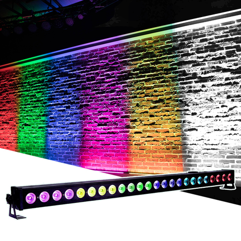 LED 24X4W RGBW 4IN1 Luz de lavado de pared DMX512 Par led barra de luz de discoteca DJ DMX de Club etapa partido mostrar efecto de lavado 2IN1 ► Foto 1/6