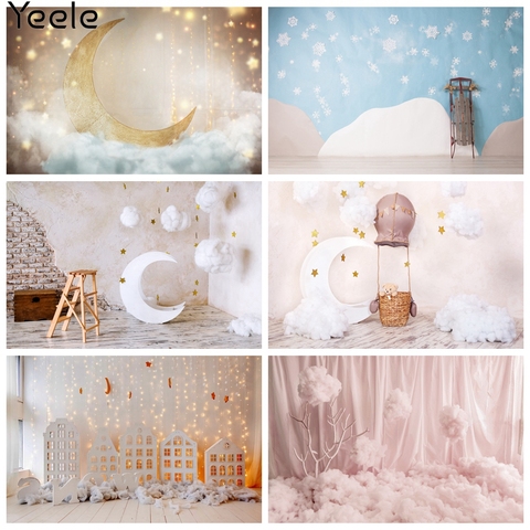 Yeele-Fondo de fotografía de bebé recién nacido, estrellas, Luna, luz, decoración, sesión fotográfica, accesorios de fondo ► Foto 1/6