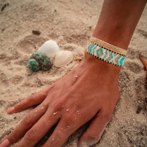 Go2boho Miyuki Pulsera cuentas de semillas para la joyería de las mujeres de verano 2022 de playa hecho a mano tejida Pulsera regalo de amigos pulseras de ojo turcas ► Foto 1/5