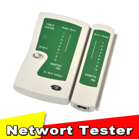 2022 recién Tester de Cable de red RJ45 RJ11 RJ12 CAT5 UTP Tester de Cable LAN profesional Detector remoto herramientas de prueba de red ► Foto 1/6