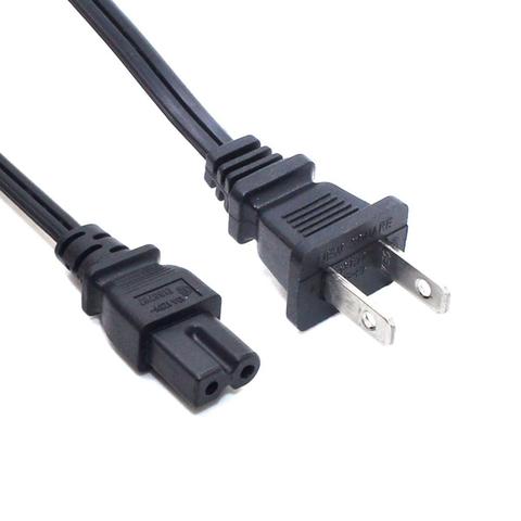 Cable de pared Universal de 18AWG, NEMA-1-15P de EE. UU. A IEC320 C7, Cable de alimentación de CA Compatible con viziio serie e-m HDTV,Sharp,Smart LED TV PS1 ► Foto 1/6