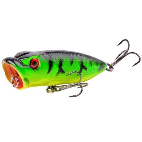 Señuelo de Pesca Popper 1 Uds. 7cm 12g cebo Artificial duro Topwater con 2 anzuelos triples Pesca Wobblers Crankbait Pesca ► Foto 1/6