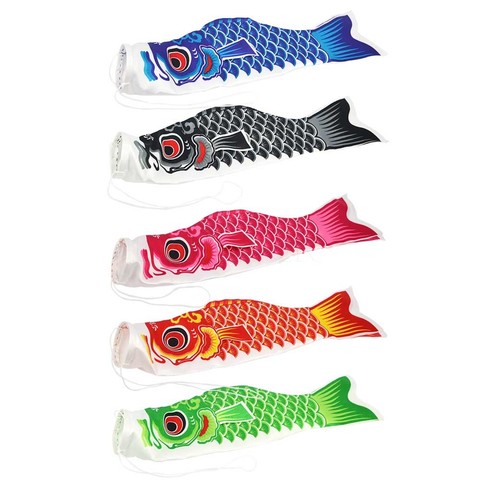 Bandera de calcetín de viento de pez de dibujos animados, colorido, estilo japonés, mini Koinobori, regalos, adornos de fiesta doméstica ► Foto 1/6