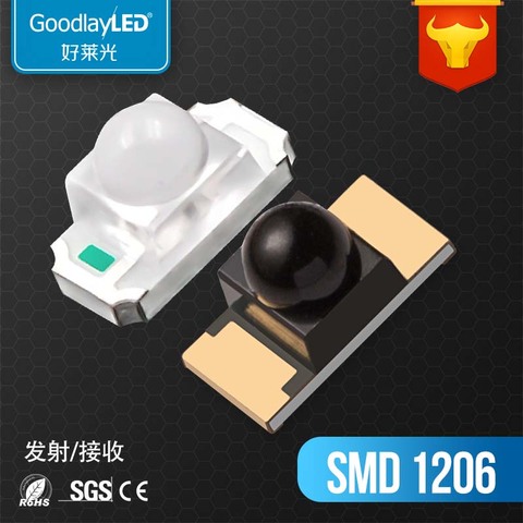 Receptor de transmisión IR SMD1206 de 850NM, 940nm, 2000, Smd, led, para diodo de pantalla IR, 1206 Uds. ► Foto 1/6